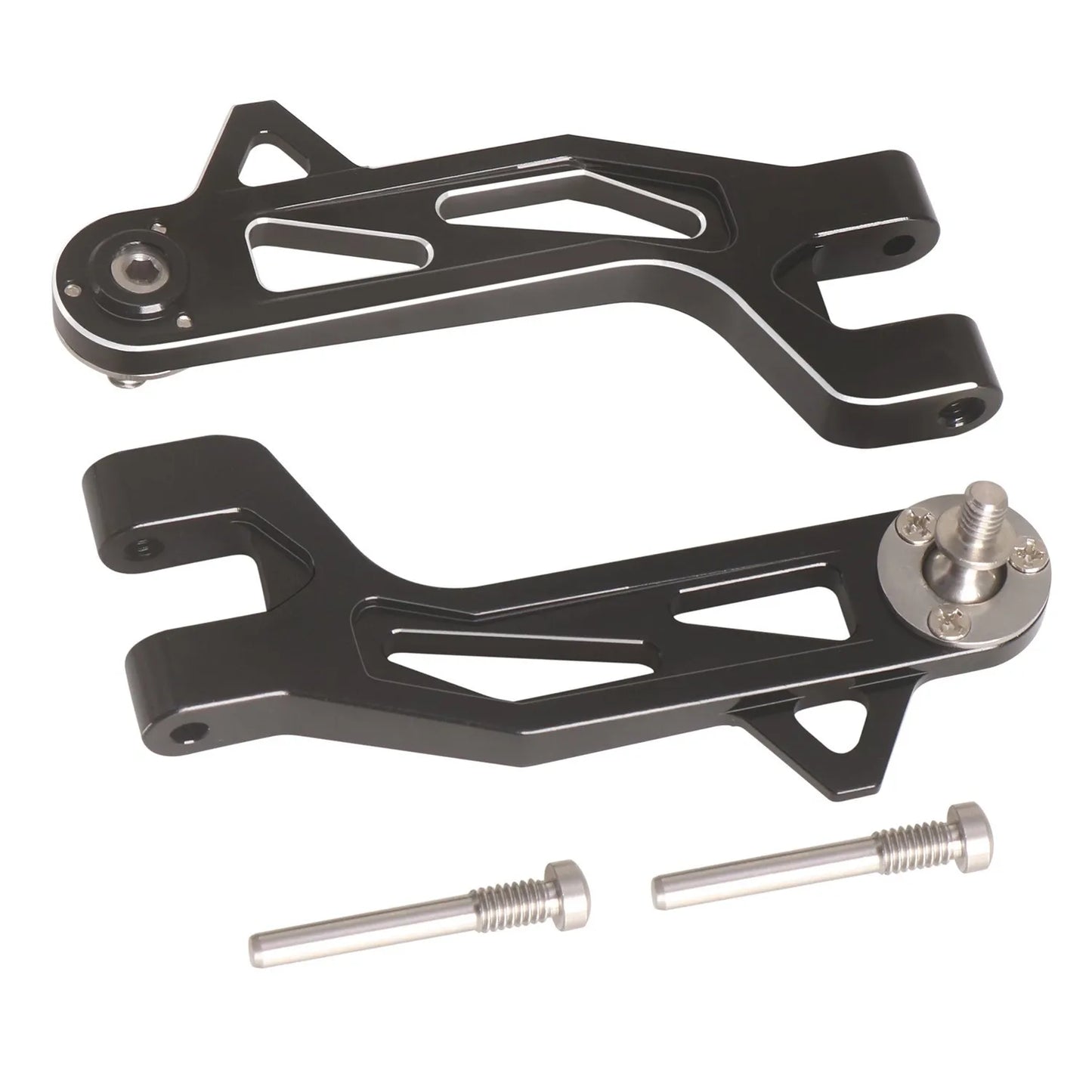 LCX Racing 1/10 RC Truck Car Aluminum Front Suspension Arms Upper/Lower for Tamiya The Bigwig 2017 Upgrades Parts Accessories