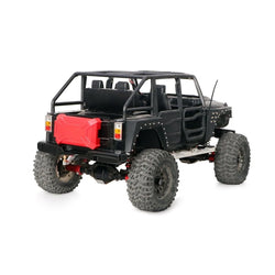LCX Racing 1/10 RC Crawler Car Aluminum Rear Bumper for TRX4 TRX6 SCX10 II III PRO Gen8 Gen9 Upgrades Parts Accessories