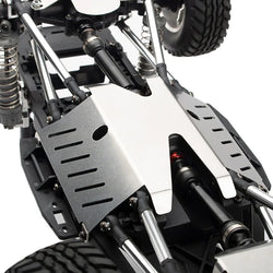LCX Racing 1/10 RC Truck Stainless Steel Skid Plate Guard Chassis Armor for Tamiya CC-02 Upgrades Parts Accessories