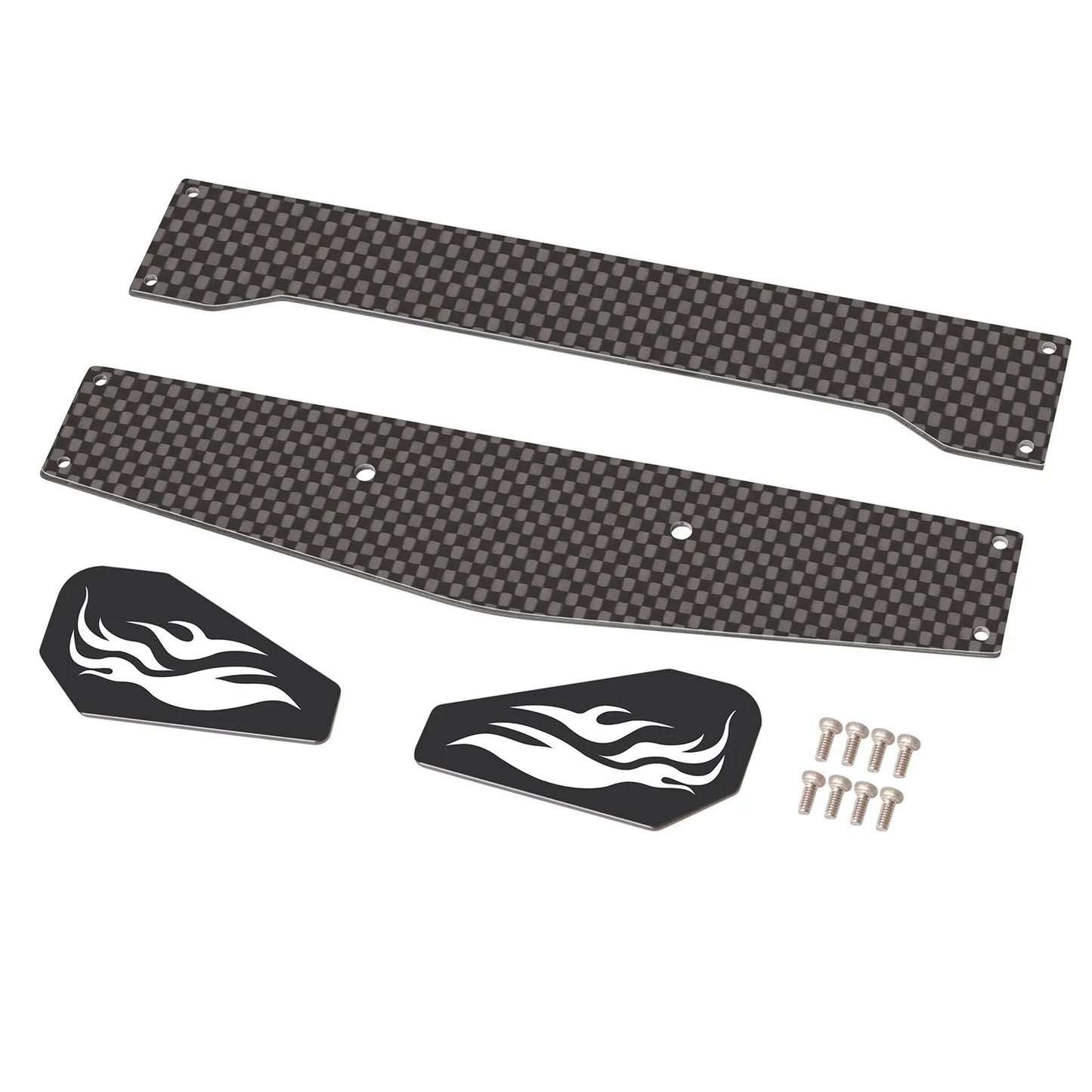 LCX Racing 1/10 RC Truck Carbon Fiber Rear Wing Car Spoiler for Tamiya Hornet EVO Grasshopper Upgrades Parts Accessories