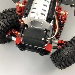 LCX Racing 1/10 RC Crawler Car Front-Mounted Servo Mount for Axial SCX10 II 90046 90047 Upgrades Parts Accessories