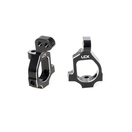 LCX Racing RC Truck CNC Aluminum Front C Hub Caster Block Set for 1/10 LOSI 22S, Upgrades Parts Accessories
