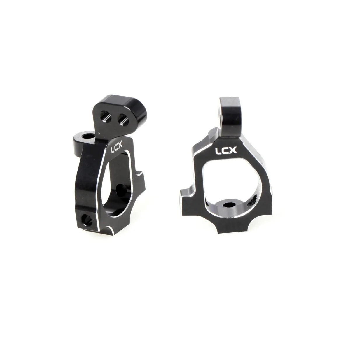 LCX Racing RC Truck CNC Aluminum Front C Hub Caster Block Set for 1/10 LOSI 22S, Upgrades Parts Accessories
