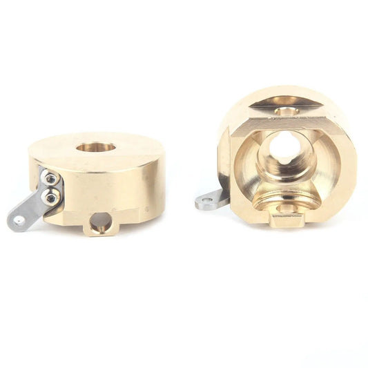 LCX Racing 1/10 RC Crawler CNC Brass AR44 Front Axle Steering Knuckles for Axial SCX10 II 90046 90047 Upgrades Parts Accessories