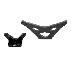 LCX Racing RC Truck Car Carbon Fiber Rear Shock Tower Shock Wing Holder Mount for 1/16 Losi Mini-B Buggy Upgrades Accessories