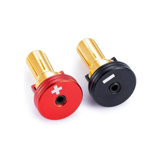 LCX Racing RC Model Battery Heatsink Bullet Plug Grips 4mm/5mm Bullets (Black+Red)