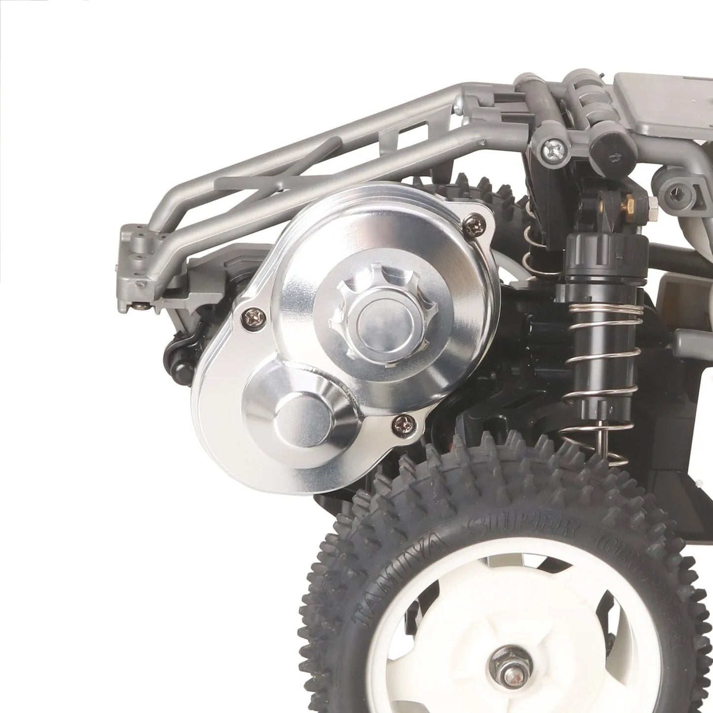 LCX Racing 1/10 Aluminum Transmission Spur Gear Cover for Tamiya DT-04 Hornet EVO Grasshopper Upgrades Parts Accessories