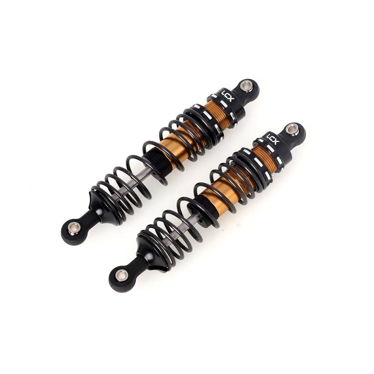 LCX Racing 1/10 RC Crawler Aluminum 90mm Suspension Shock Set 2pcs for Traxxas F150 Raptor R TRX4 Upgrades Parts Accessories