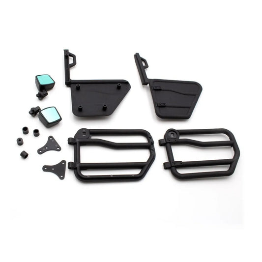 LCX Racing 1/10 RC Crawler Car DIY Nylon Car Doors for Axial SCX10 II 90046 90047 Body Upgrades Parts Accessories