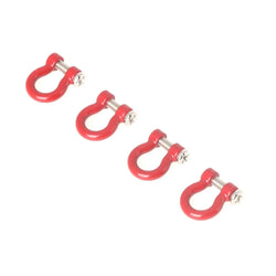 LCX Racing 1/10 RC Crawler Car Aluminum Bumper Tow Shackle Set for TRX4 TRX6 SCX10 II III PRO Gen8 Upgrades Parts Accessories