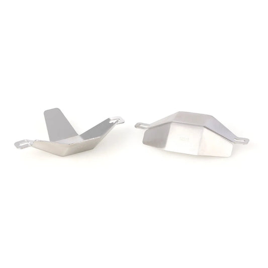 LCX Racing 1/8 RC Crawler Stainless Steel Front Rear Axle Guard Chassis Armor for Axial AXP8 Gilamon Upgrades Parts Accessories