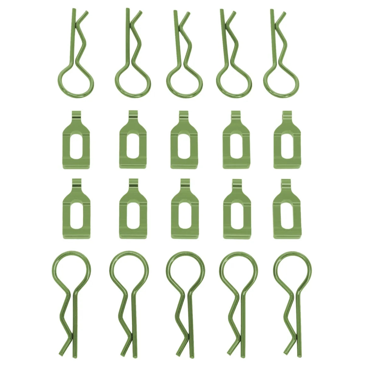 LCX Racing Stainless Steel RC Body Clips 34mm 10PCS for 1/8 RC Truck Traxxas Arrma Upgrades Parts Accessories