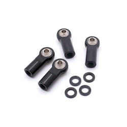 LCX Racing 1/10 RC Crawler Aluminum Rod Ends Set 4pcs M4 for TRX4 TRX6 SCX10 II III PRO Upgrades Parts Accessories