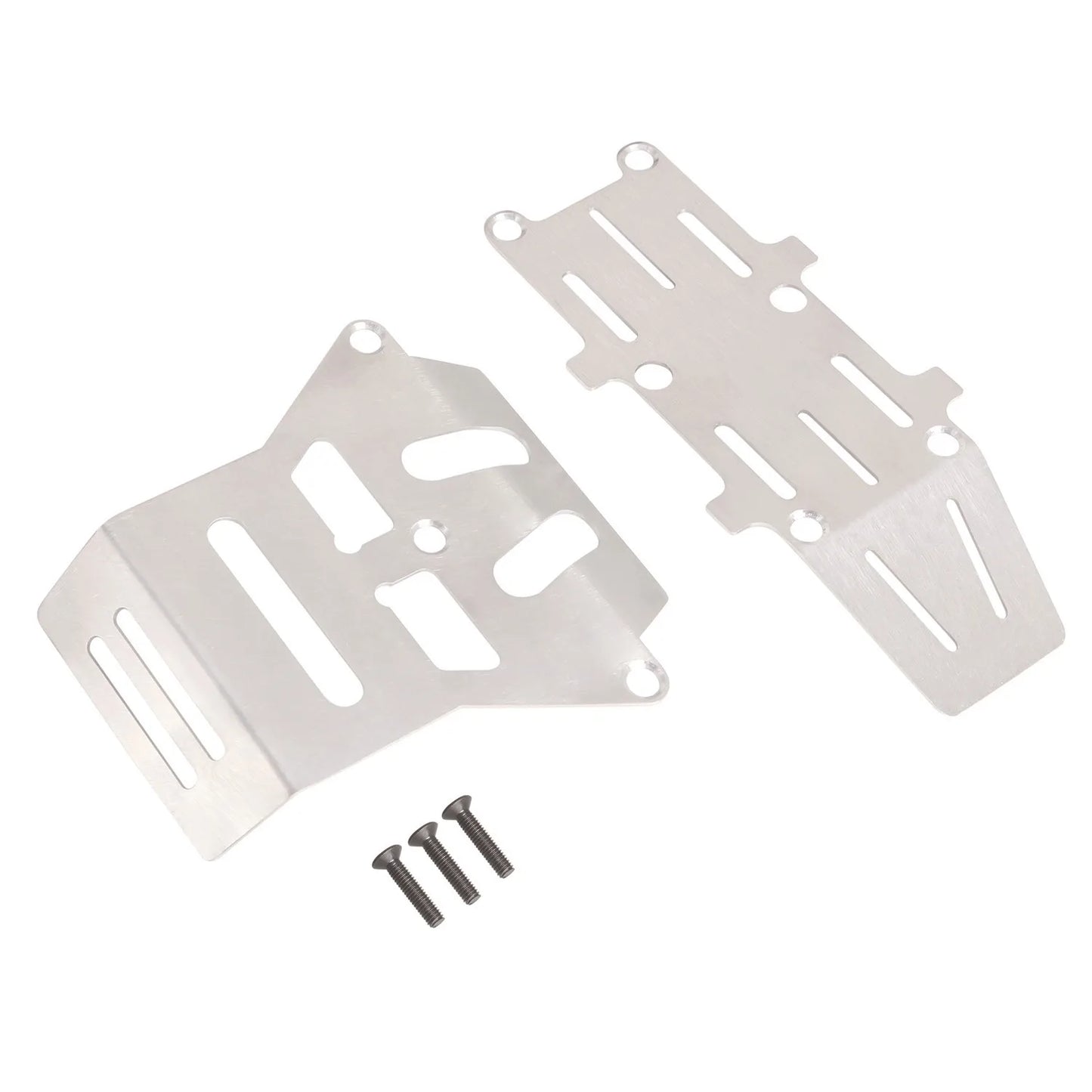 LCX Racing 1/10 RC Stainless Steel Skid Plate Guard Chassis Armor for Tamiya Hornet EVO Grasshopper Upgrades Parts Accessories