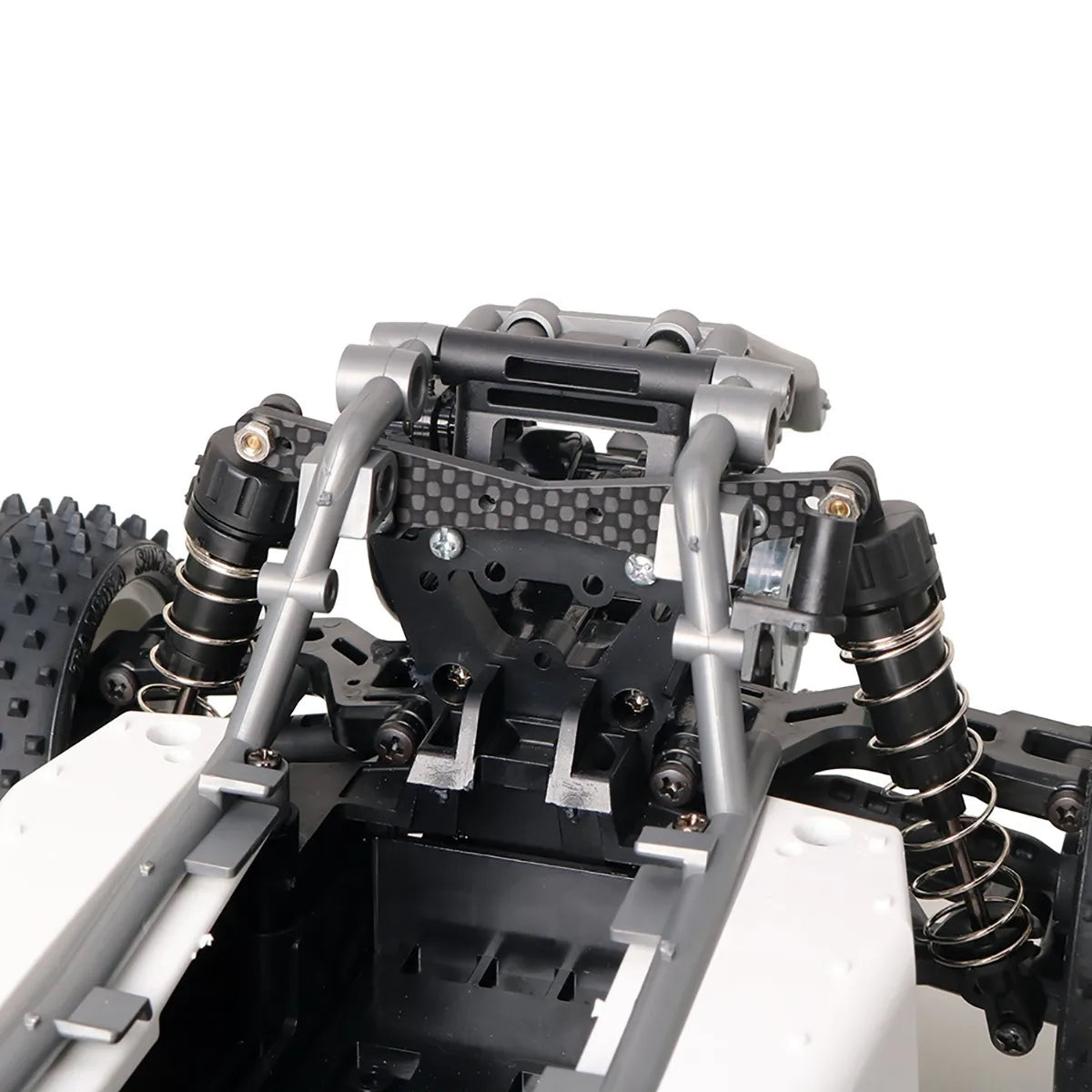 LCX Racing 1/10 RC Truck Car Carbon Fiber Front Rear Shock Tower Stay for Tamiya DT-04 Fighter NXGEN Upgrades Parts Accessories