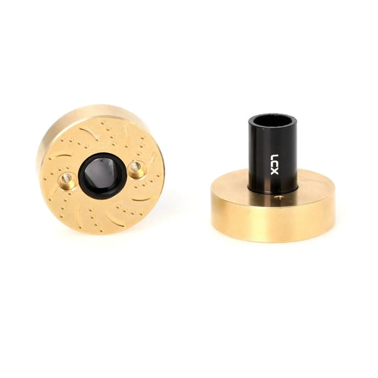 LCX Racing 1/10 RC Crawler CNC Rear Axle Lock Out Brass Heavy Weight For Axial RBX10 RYFT Upgrades Parts Accessories