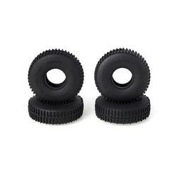 LCX Racing 1/18 RC Crawler Butyl Rubber 1.0 Beadlock Wheel Tire w/Foam Tyre Upgrades Parts for Traxxas TRX4M Axial SCX24 AX24