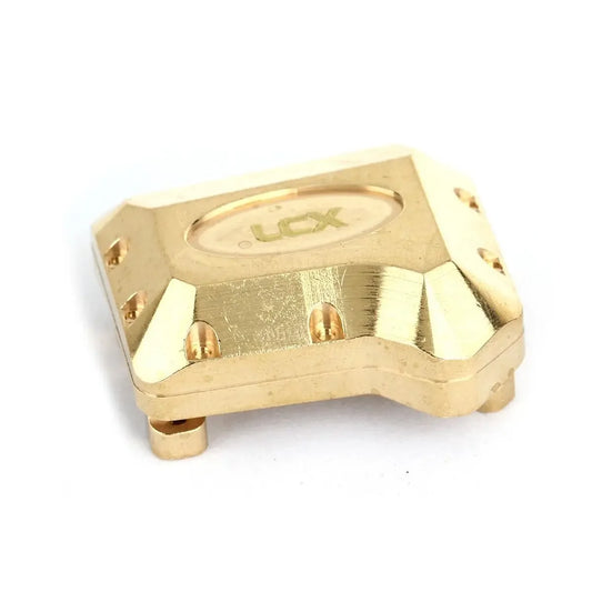 LCX Racing 1/10 RC Crawler Car Brass Front Rear Axle Differential Cover for Traxxas TRX4 TRX6 Upgrades Parts Accessories