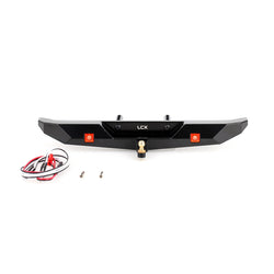LCX Racing 1/10 RC Crawler Aluminum Rear Bumper for Traxxas TRX4 Axial SCX10 II III D90 Upgrades Parts Accessories
