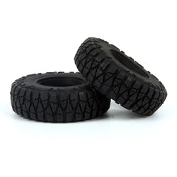 LCX Racing 1/24 RC Crawler Butyl Rubber 1.0 Beadlock Wheel Tire Foam for Axial SCX24 AX24 1/18 Traxxas TRX4M Upgrades Parts