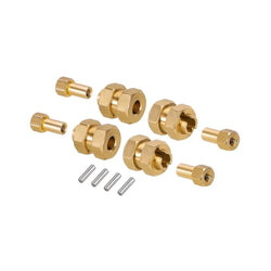 LCX Racing 1/24 RC Crawler Aluminum Wheel Hex Hubs Adapter 7mm(OD) Upgrades Parts Accessories for Axial SCX24 AX24