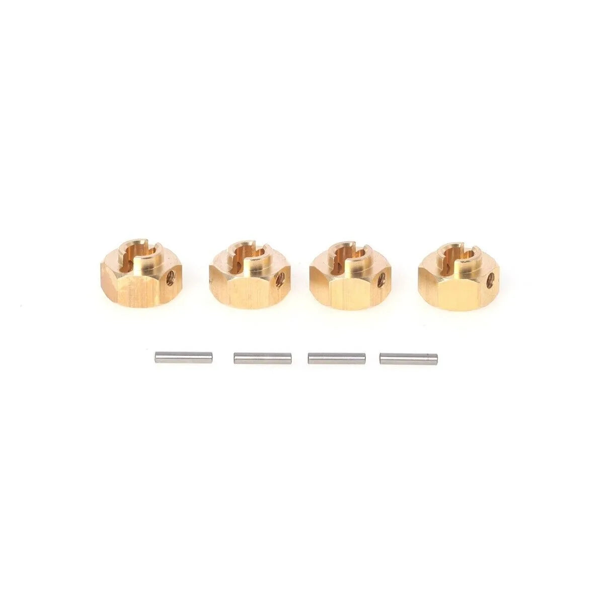 LCX Racing 1/10 RC Crawler Brass Wheel Hex Hubs Adapter 12mm Upgrades Parts Accessories for Axial SCX10 III PRO UTB10