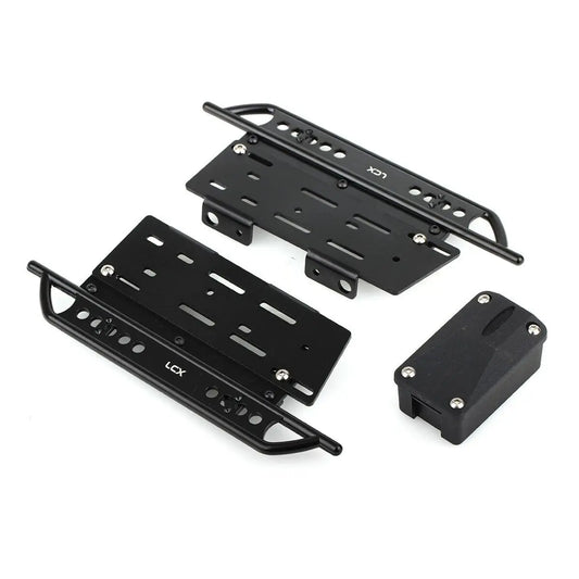 LCX Racing 1/10 RC Crawler Aluminum Rock Sliders Side Step Running Board for Axial SCX10 II 90046 90047 Upgrades Accessories