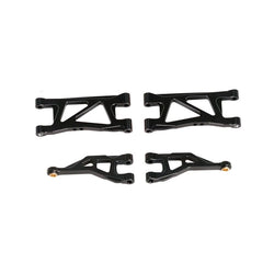 LCX Racing RC Truck Aluminum Rear Suspension Arms Upper Lower for Arrma 1/16 Mojave Grom Upgrades Parts Accessories