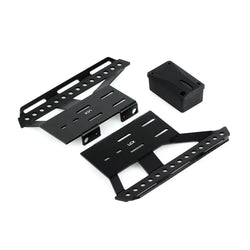 LCX Racing 1/10 RC Crawler Aluminum Rock Sliders Side Step Foot-Plate for Axial SCX10 II 90046 90047 Upgrades Parts Accessories