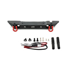 LCX Racing 1/10 RC Crawler Aluminum Front Bumper for Traxxas TRX4 TRX6 Axial SCX10 II III PRO Gen8 Gen9 Upgrades Accessories