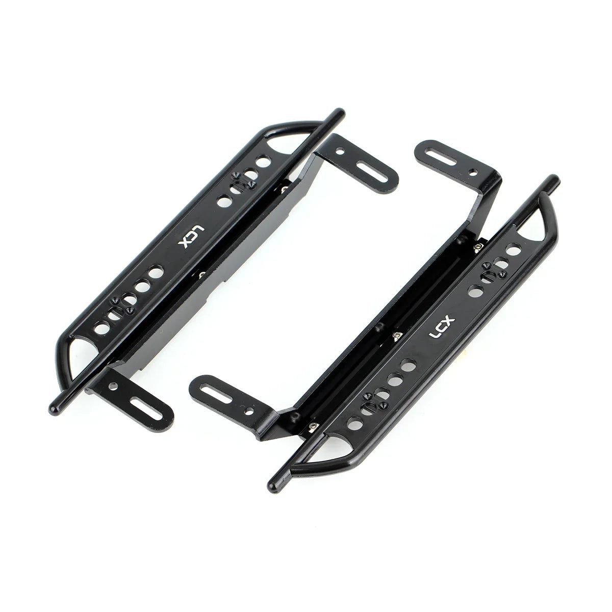 LCX Racing 1/10 RC Crawler Car Aluminum Rock Sliders Side Step Running Foot Plate for Traxxas TRX4 Upgrades Parts Accessories