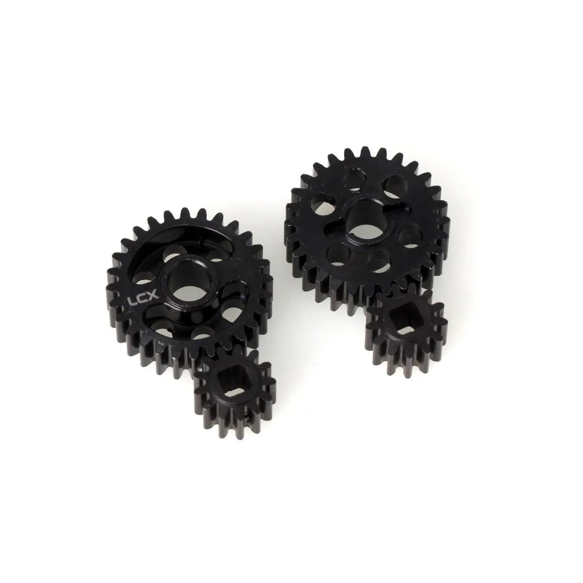 LCX Racing 1/8 RC Crawler Car Hard Steel Front Rear Axle Portal Drive Gear Set 32P 28T/13T Upgrades for Axial AXP8 Gilamon