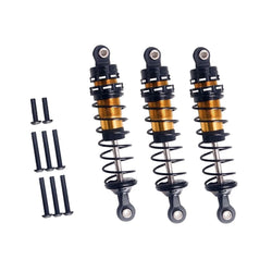 LCX Racing 1/10 RC Truck Aluminum Suspension Front Rear Shock Set Damper 85mm 3pcs for Tamiya Hotshot II Upgrades Accessories