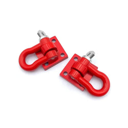 LCX Racing 1/6 RC Crawler Aluminum Front Rear Bumper Tow Shackle Set for Axial SCX6 Upgrades Parts Accessories