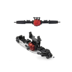 LCX Racing 1/10 RC Crawler CNC Aluminum AR44 Front Rear Axle Complete Set Upgrades Parts Accessories for Axial SCX10 II 90046