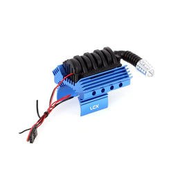 LCX Racing Aluminum 540 550 Motor Heat Sink Cooling Fan for RC Truck Crawler Car TRX4 TRX6 SCX10 II III PRO Upgrades Accessories