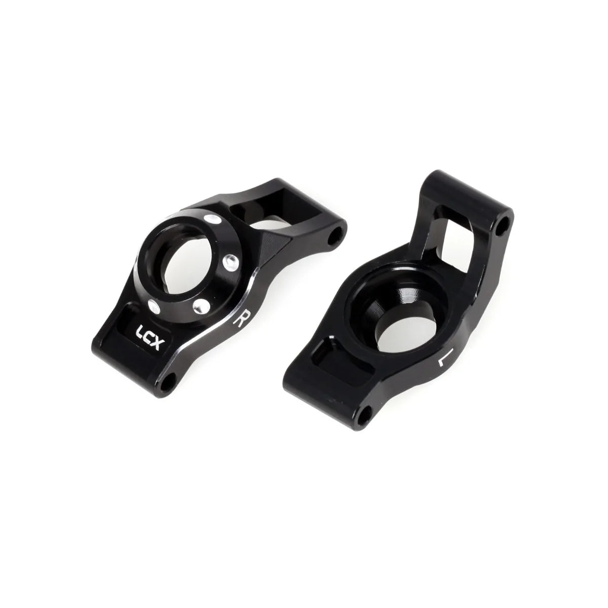 LCX Racing 1/16 RC Truck Aluminum Rear Stub Axle Carriers Rear Hubs for Traxxas Mini Maxx Mini XRT Upgrades Parts Accessories