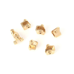 LCX Racing 1/10 RC Crawler Brass Axle Mount Suspension Link Mount Set Upgrades Parts Accessories for Traxxas TRX4 TRX6
