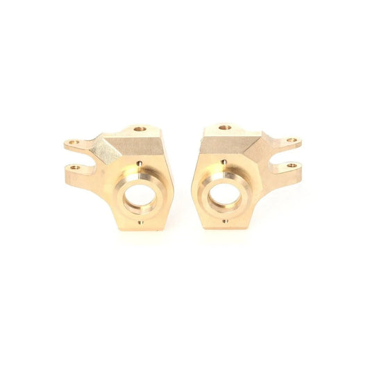 LCX Racing 1/10 RC Crawler Brass AR44 Front Axle Steering Knuckle Set Upgrades Parts Accessories for Axial SCX10 II 90046 90047