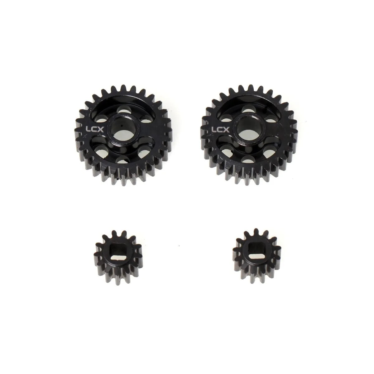 LCX Racing 1/8 RC Crawler Car Hard Steel Front Rear Axle Portal Drive Gear Set 32P 28T/13T Upgrades for Axial AXP8 Gilamon