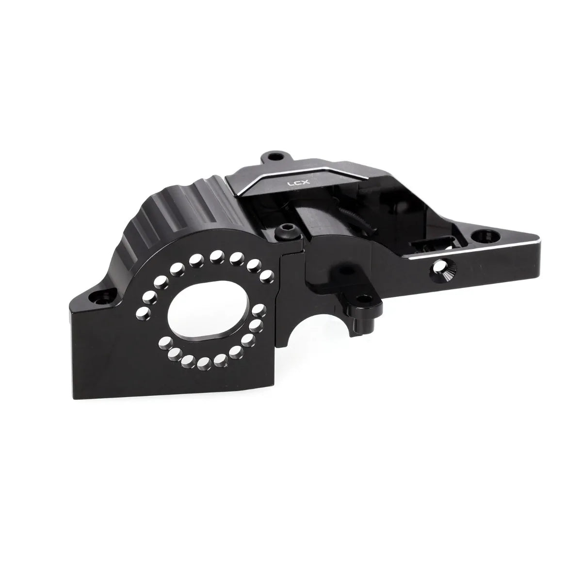 LCX Racing 1/16 RC Truck Aluminum Transmission Housing Motor Mount for Traxxas Mini Maxx Mini XRT Upgrades Parts Accessories