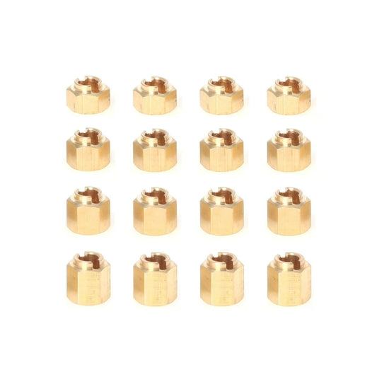 LCX Racing 1/18 RC Crawler Brass Wheel Hex Hubs Adapter 7mm(OD) for Traxxas TRX4M Upgrades Parts Accessories