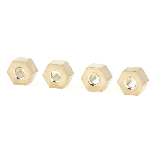 LCX Racing 1/18 RC Crawler Car CNC Brass 7mm Wheel Hex Adapter for Traxxas TRX4M Upgrades Parts Accessories