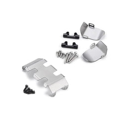 LCX Racing 1/24 RC Crawler Stainless Steel Chassis Guard Axle Guard Upgrades Parts Accessories for Axial SCX24 AX24