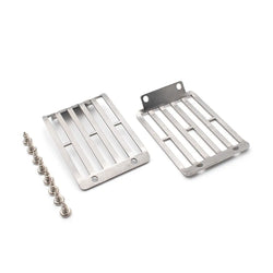 LCX Racing 1/10 RC Crawler Stainless Steel Front Light Lampshade Headlight Shie for Traxxas TRX4 TRX6 Upgrades Parts Accessories