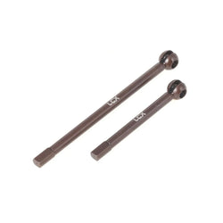 LCX Racing 1/10 RC Crawler Hard Steel Front Axle Drive Shaft Set for Traxxas TRX4 TRX6 Upgrades Parts Accessories