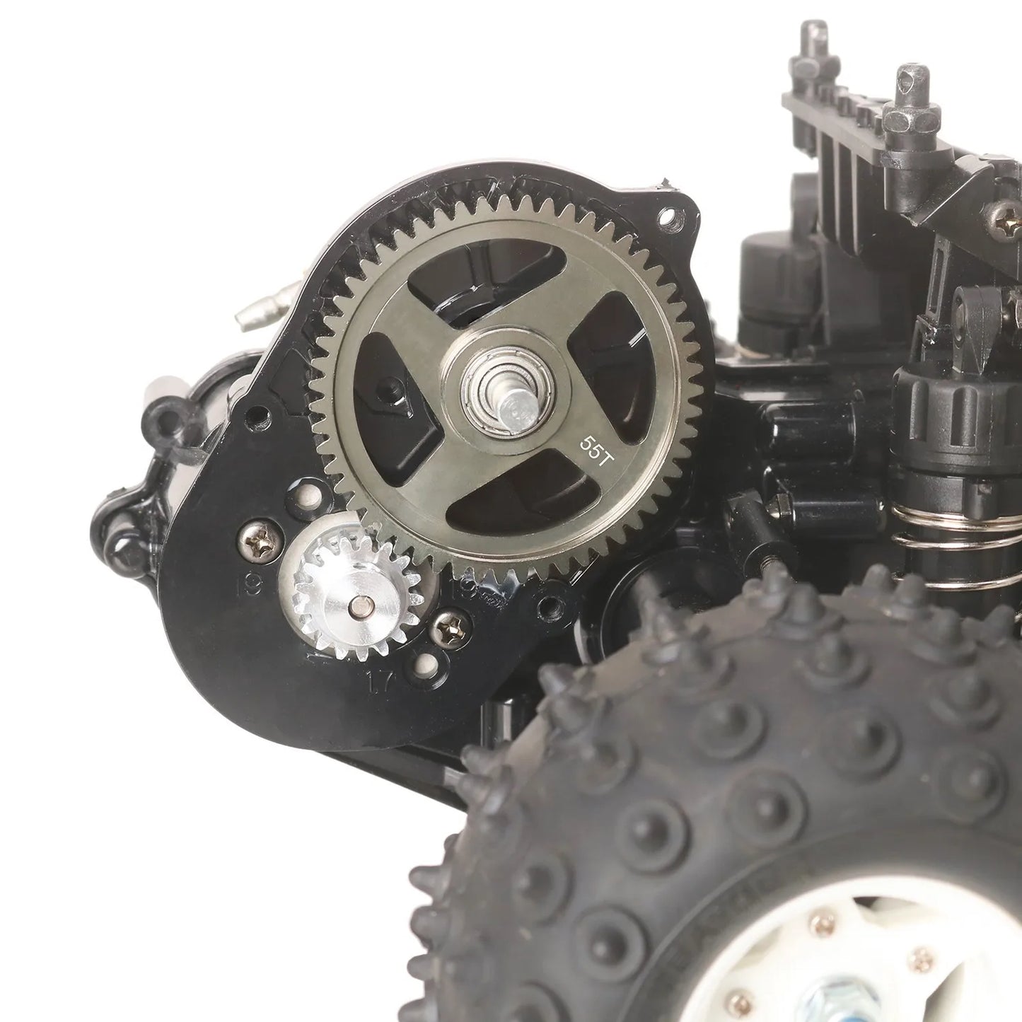 LCX Racing Aluminum Transmission Spur Gear 55T for Tamiya DT-04 Hornet EVO Grasshopper Upgrades Parts Accessories