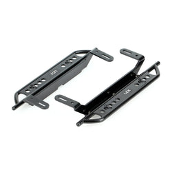 LCX Racing 1/10 RC Crawler Car Aluminum Rock Sliders Side Step Running Foot Plate for Traxxas TRX4 Upgrades Parts Accessories