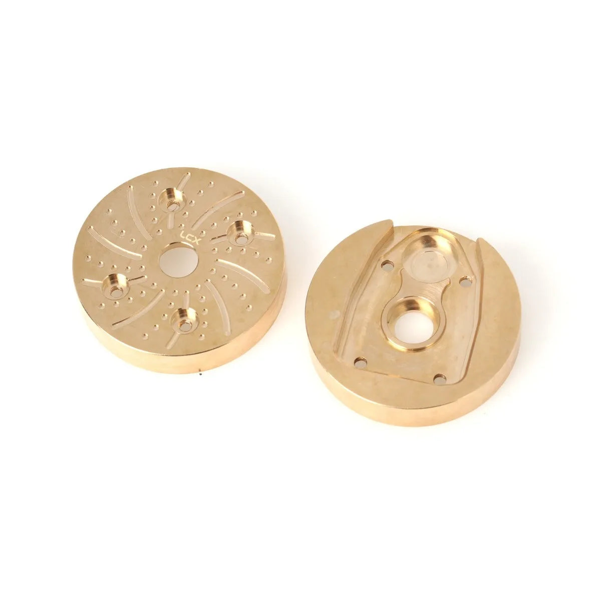 LCX Racing 1/8 RC Car AF16P Portal Axle Brass Cover Plates Axle Cap Counterweight for Axial AXP8 Gilamon, Upgrades Accessories