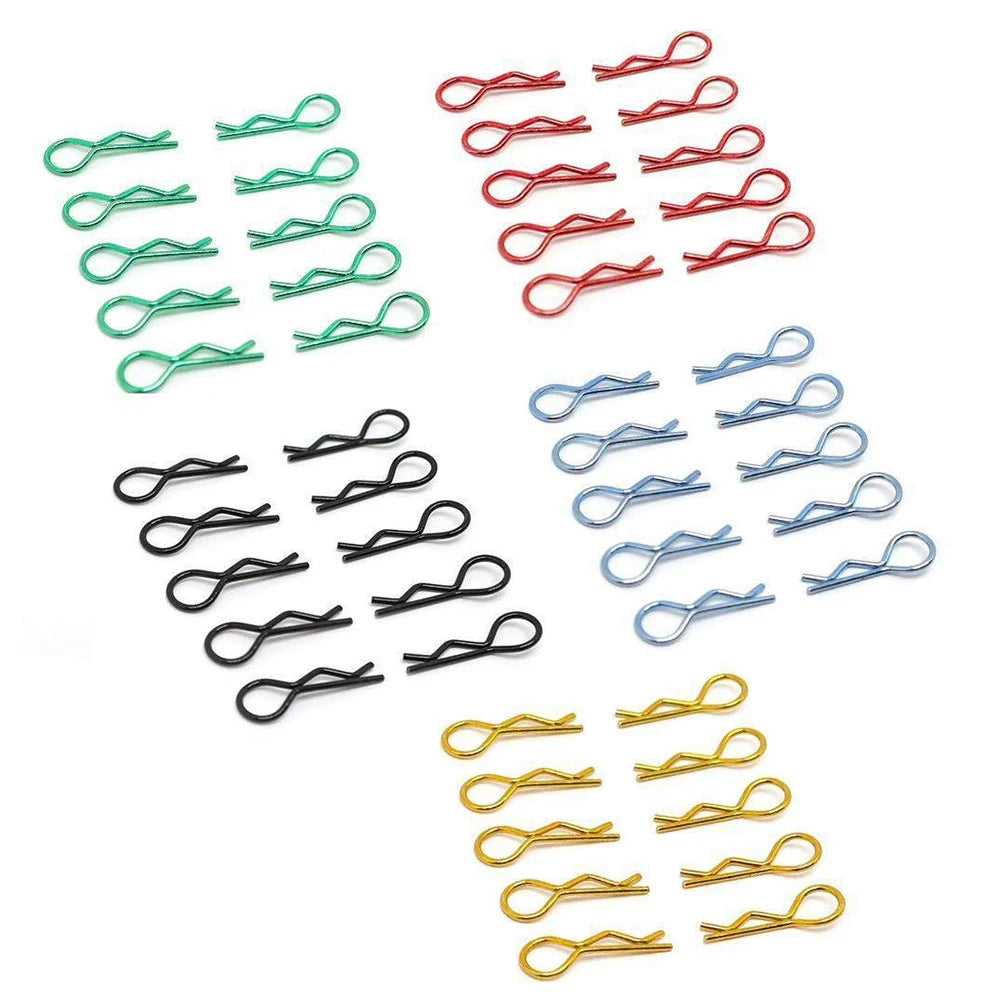 LCX Racing Stainless Steel RC Body Clips 24mm for 1/10 1/12 RC Truck Car Upgrades Parts Accessories